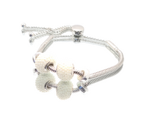 Charger l'image dans la galerie, Pearl Charm Slider Bracelet Set
