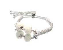 Charger l'image dans la galerie, Pearl Charm Slider Bracelet Set