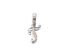 Charger l'image dans la galerie, Alphabet "T" Zirconia Charm