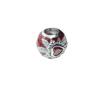 Charger l'image dans la galerie, Murano Glass Sparkling Red Charms Bead