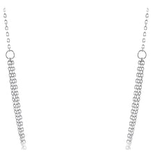 Charger l'image dans la galerie, Silver Layered Necklace 3 Pendants with Micro set Cubic Zirconia
