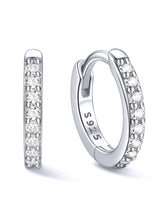 Charger l'image dans la galerie, Silver 925 Sterling Silver Small Hoop Earrings for Women
