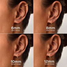 Charger l'image dans la galerie, Silver 925 Sterling Silver Small Hoop Earrings for Women
