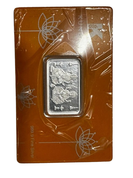 Silver Bar Lakshmi + Ganesha 10 Grams