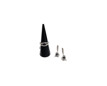 Charger l&#39;image dans la galerie, Sterling Silver With Rhodium Amethyst Stone Ring, Earrings &amp; Necklaces Set
