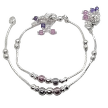 Charger l&#39;image dans la galerie, Kids Delicate Payal Anklets Pair
