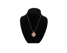 Charger l&#39;image dans la galerie, Sterling Silver Cubic Zirconia Pink Heart Pendant
