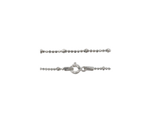 Charger l&#39;image dans la galerie, Sterling Silver Diamond Cut Bead with 2 mm Rondelle Bead
